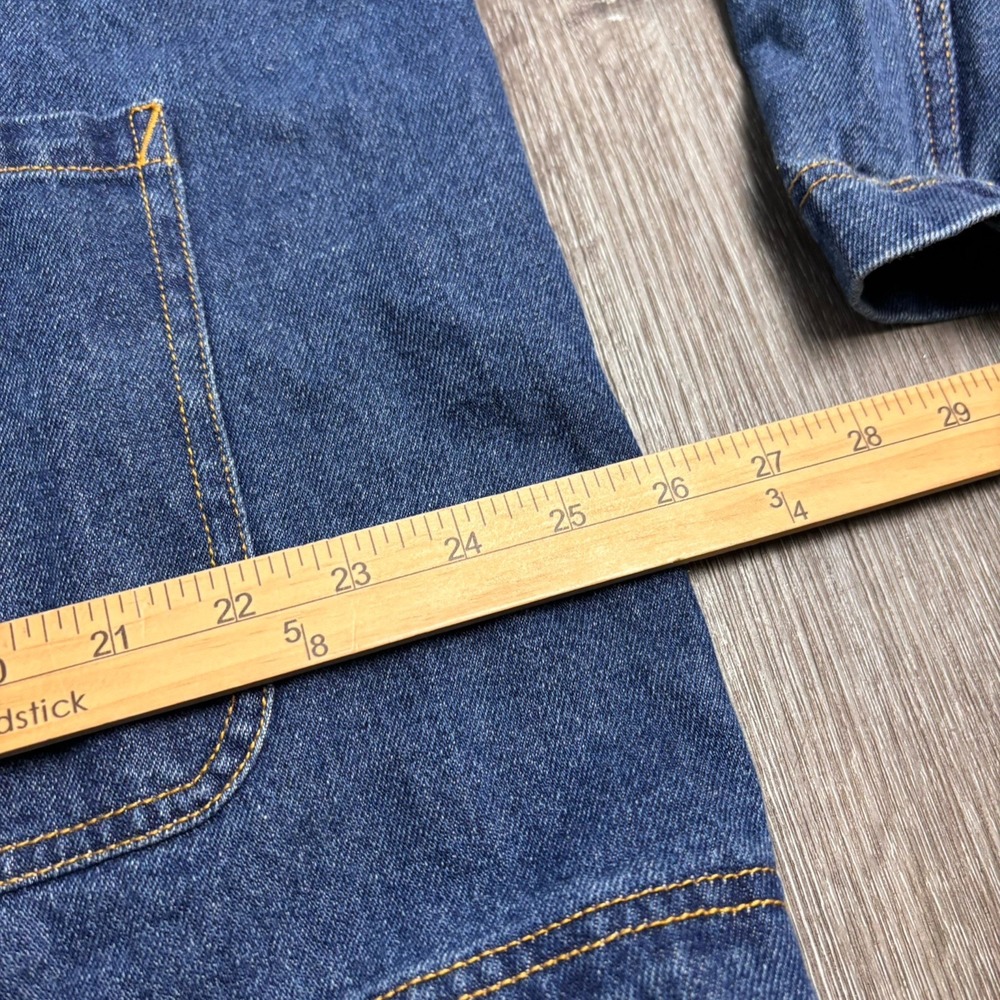Herschel Supply Co Men's XL Denim Shop Jean Jacket Varsity Button 50068-00607 - Picture 11 of 16